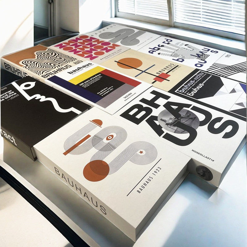 Luxury Lifestyle Items - บทคัดย่อ Bauhaus หรูหราตกแต่งหนังสือ Boho ปลอมกล่องเก็บหนังสือตกแต่งบ้านกาแฟตารางชั้นวางห้องนอนห้องนั่งเล่นตกแต่ง