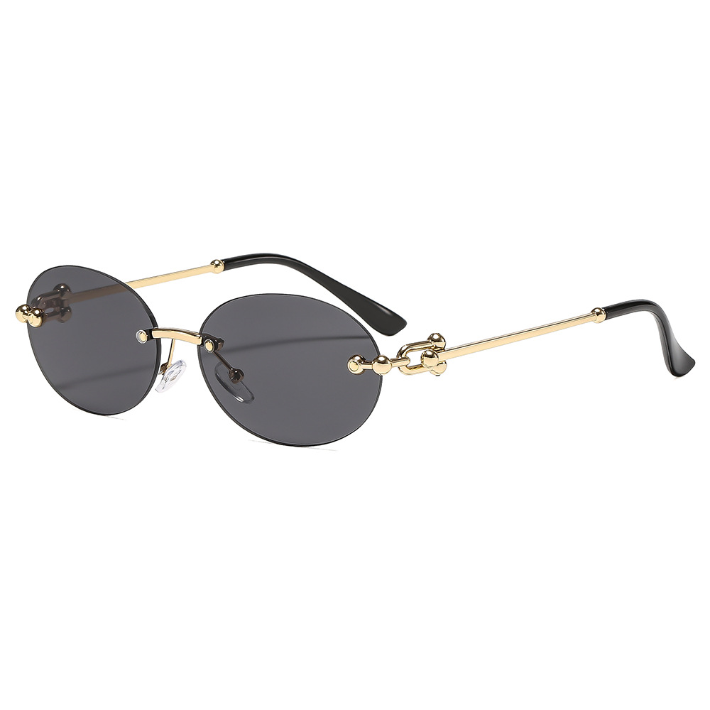 ใหม่โลหะไร้กรอบรูปไข่แว่นตากัน - Luxury Lifestyle Men บทวิจารณ์และราคา