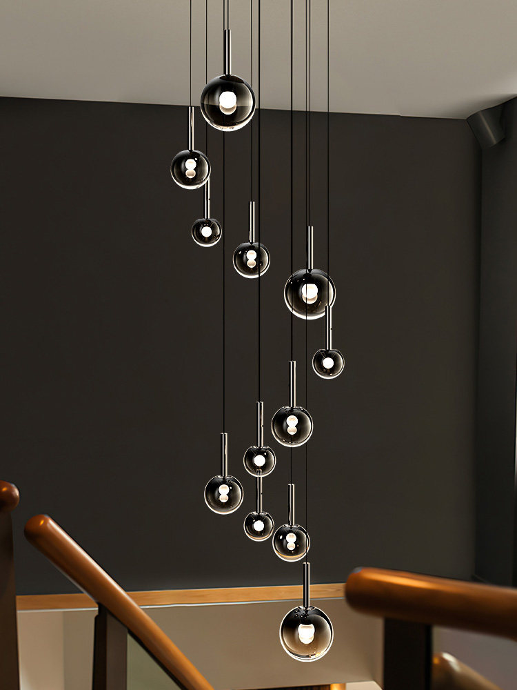 โคมไฟแขวนแก้ว LED ดีไซน์สร้างส - Luxury Lifestyle Items บทวิจารณ์และราคา