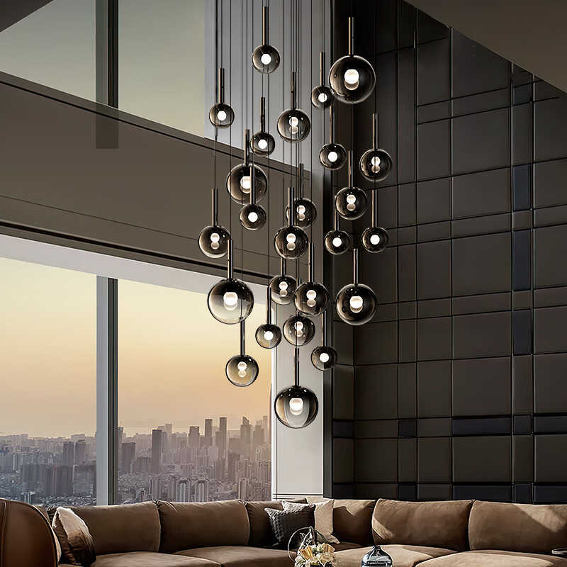 โคมไฟแขวนแก้ว LED ดีไซน์สร้างส - Luxury Lifestyle Items บทวิจารณ์และราคา