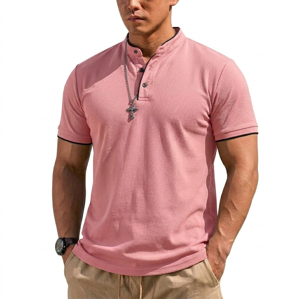 เสื้อเชิ้ตแขนสั้นทรงเฮนลีย์สำห - Luxury Lifestyle Men บทวิจารณ์และราคา